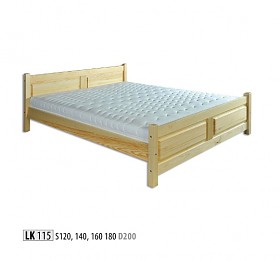 Medinė lova LK-115 DM