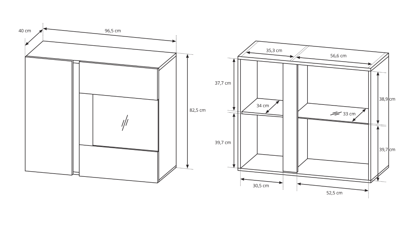 Pakabinama vitrina ARCO D-96 (ąžuolas artisan/grafitas)