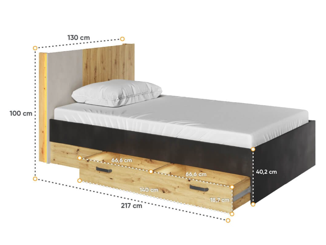 QUBIC QB-11 Lova 120 su grotelėmis ir apšvietimu