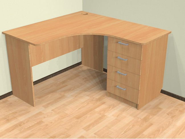 TB-KS15/12 kampinis rašomasis/biuro stalas