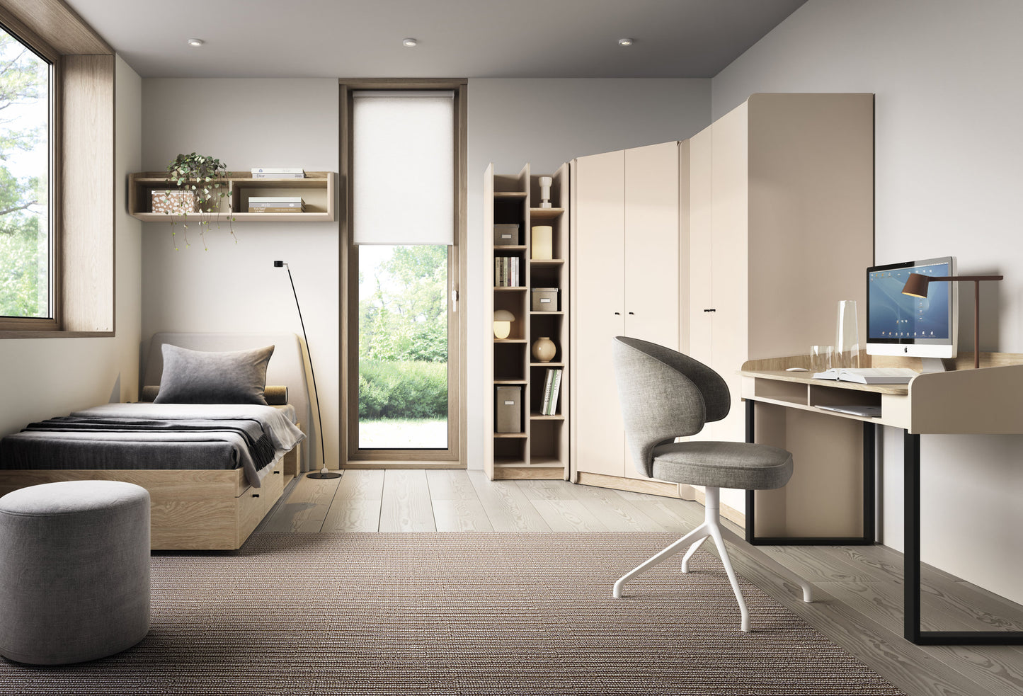 Komoda ALESSIO AE-7 (smėlio spalvos)