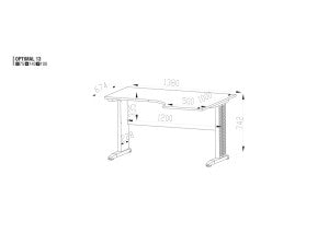 Kampinis stalas Optimal 13 ML