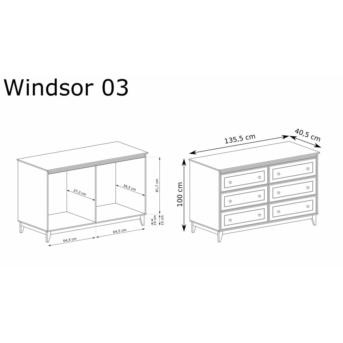 WINDSOR W-3 komoda