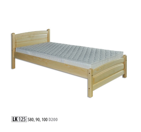 Medinė lova LK-125 DM