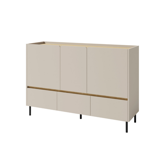 Komoda LUCA LC-8 (smėlio spalvos)