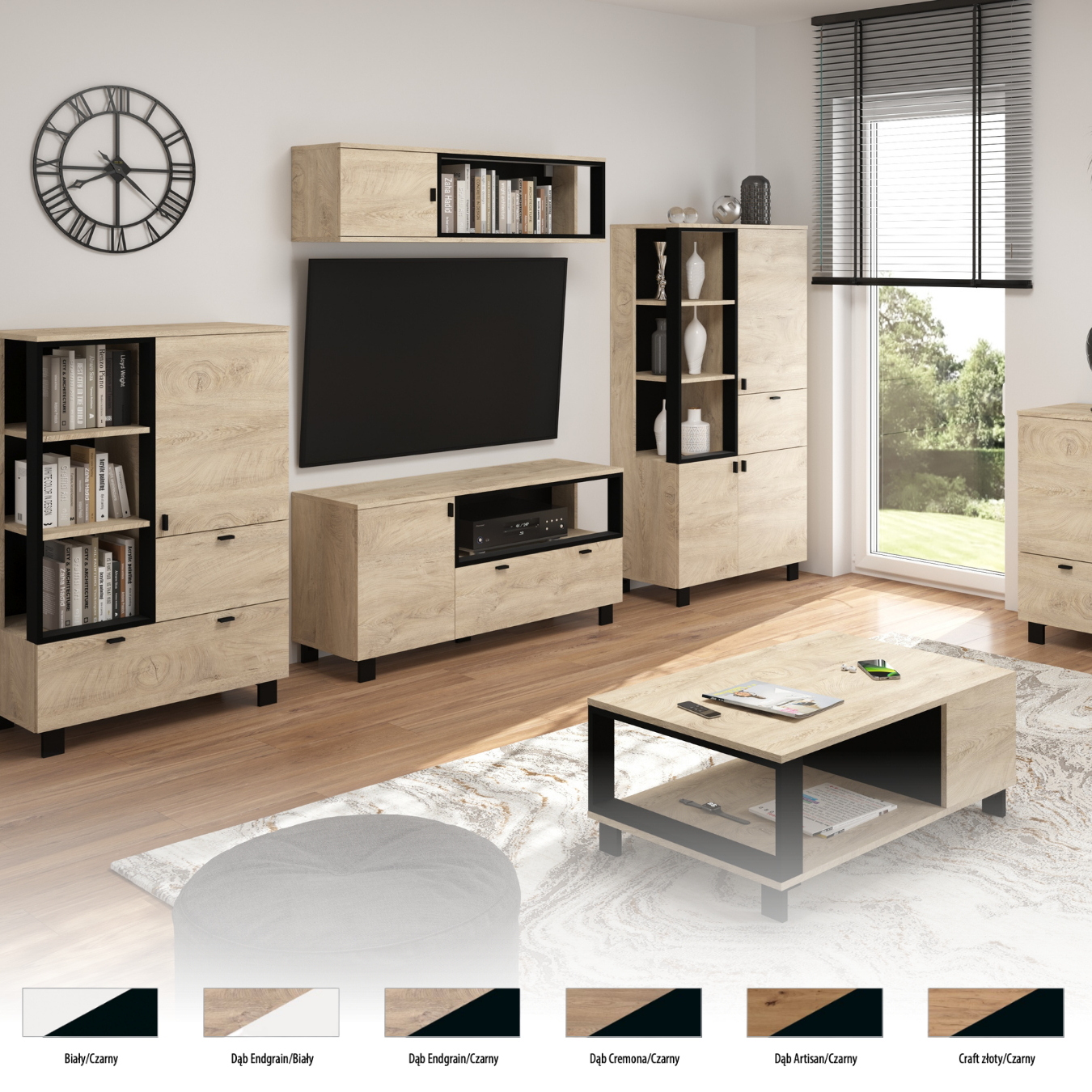 Svetainės baldų kolekcija VEGAS