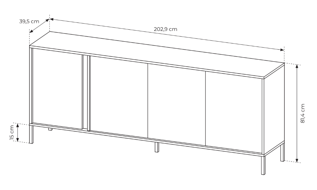 Komoda DAST E-203/4D