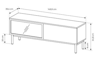 LANG 150 RTV/TV spintelė