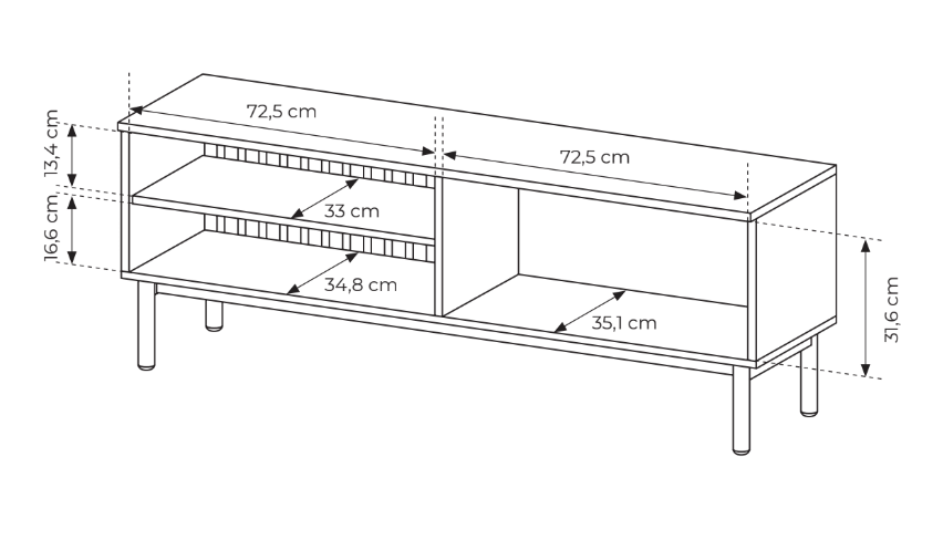 LANG 150 RTV/TV spintelė