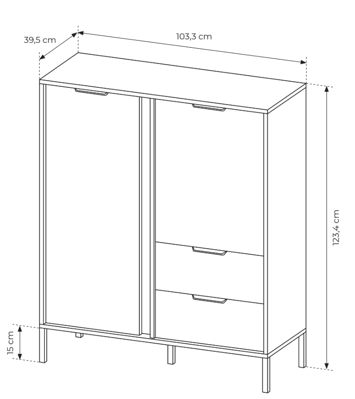Komoda LARS A/2D2S