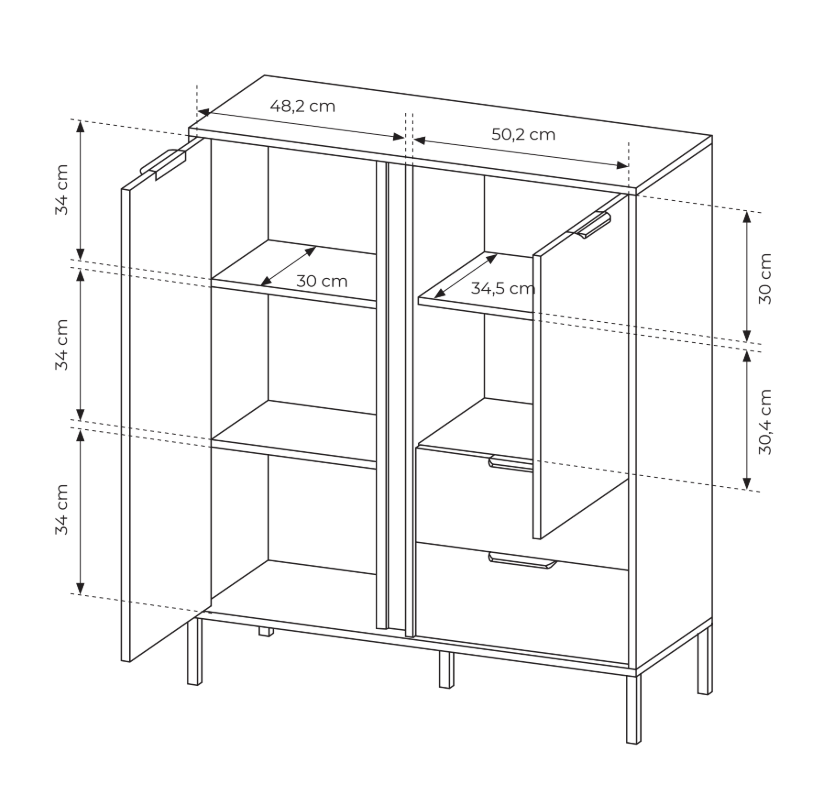 Komoda LARS A/2D2S