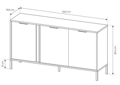 Komoda LARS C-153/3D