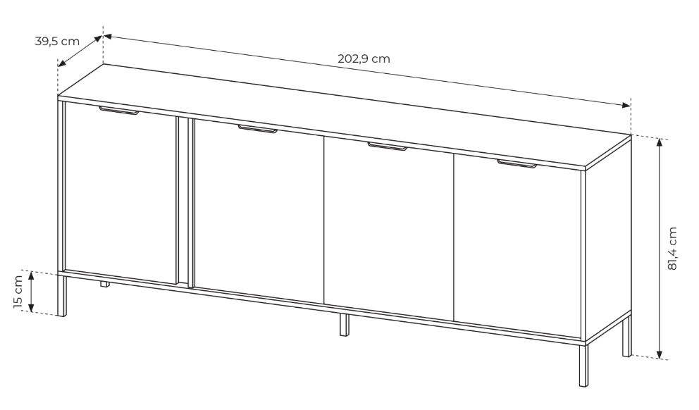Komoda LARS E203