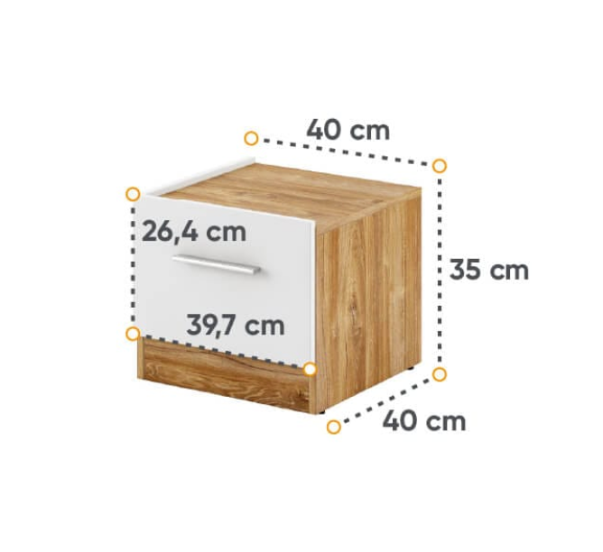 Naktinis staliukas DENTRO DT-03L