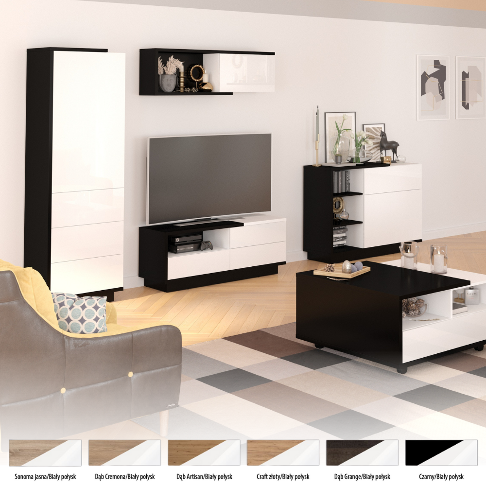 Svetainės baldų kolekcija HYBRID