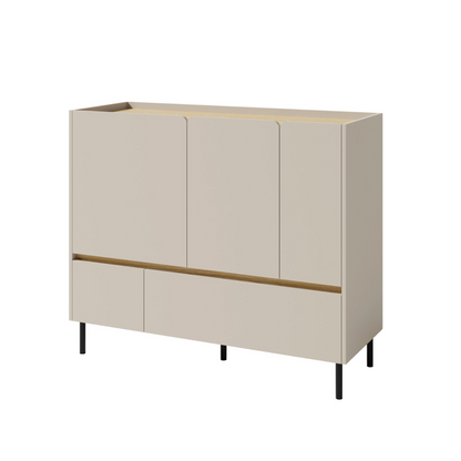 Komoda LUCA LC-8 (smėlio spalvos)