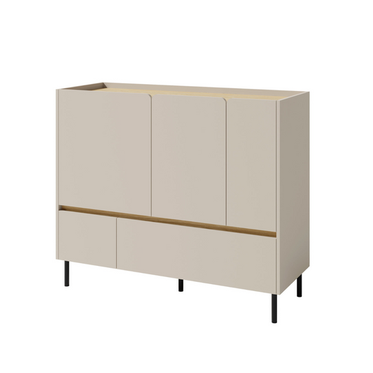 Komoda LUCA LC-8 (smėlio spalvos)