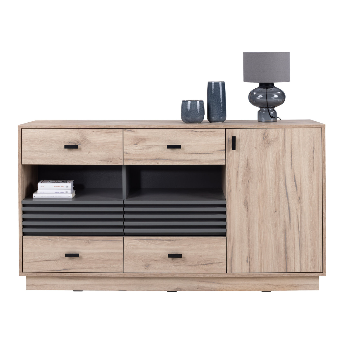 Komoda ALLMO 155 AL-8 (ąžuolas šviesus)