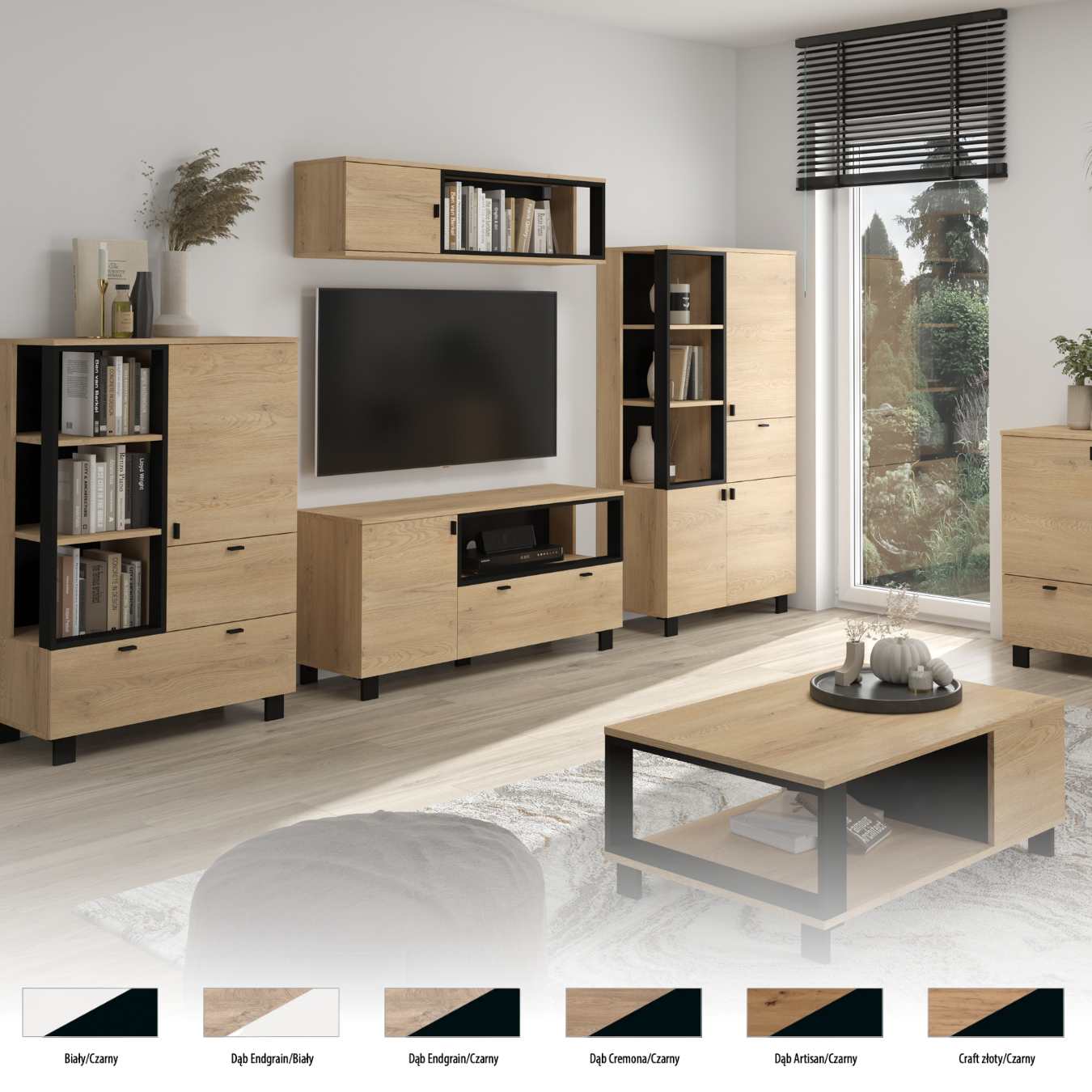 Svetainės baldų kolekcija VEGAS