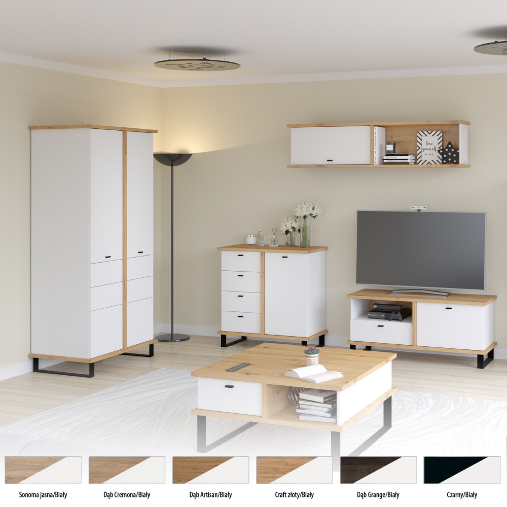 Svetainės baldų kolekcija CROSS