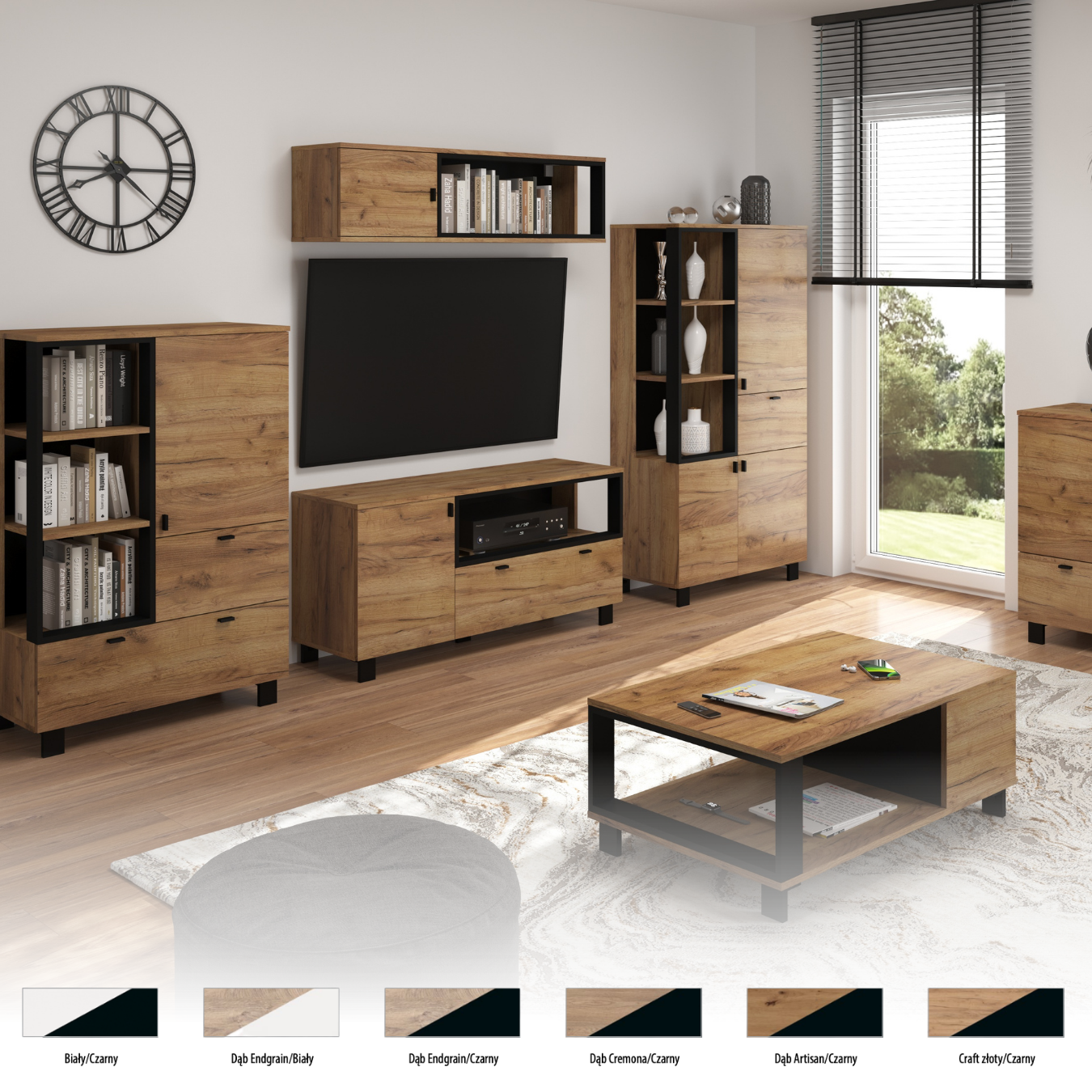 Svetainės baldų kolekcija VEGAS