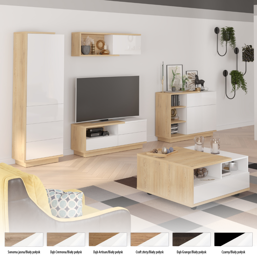 Svetainės baldų kolekcija HYBRID