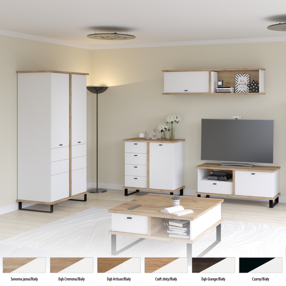 Svetainės baldų kolekcija CROSS