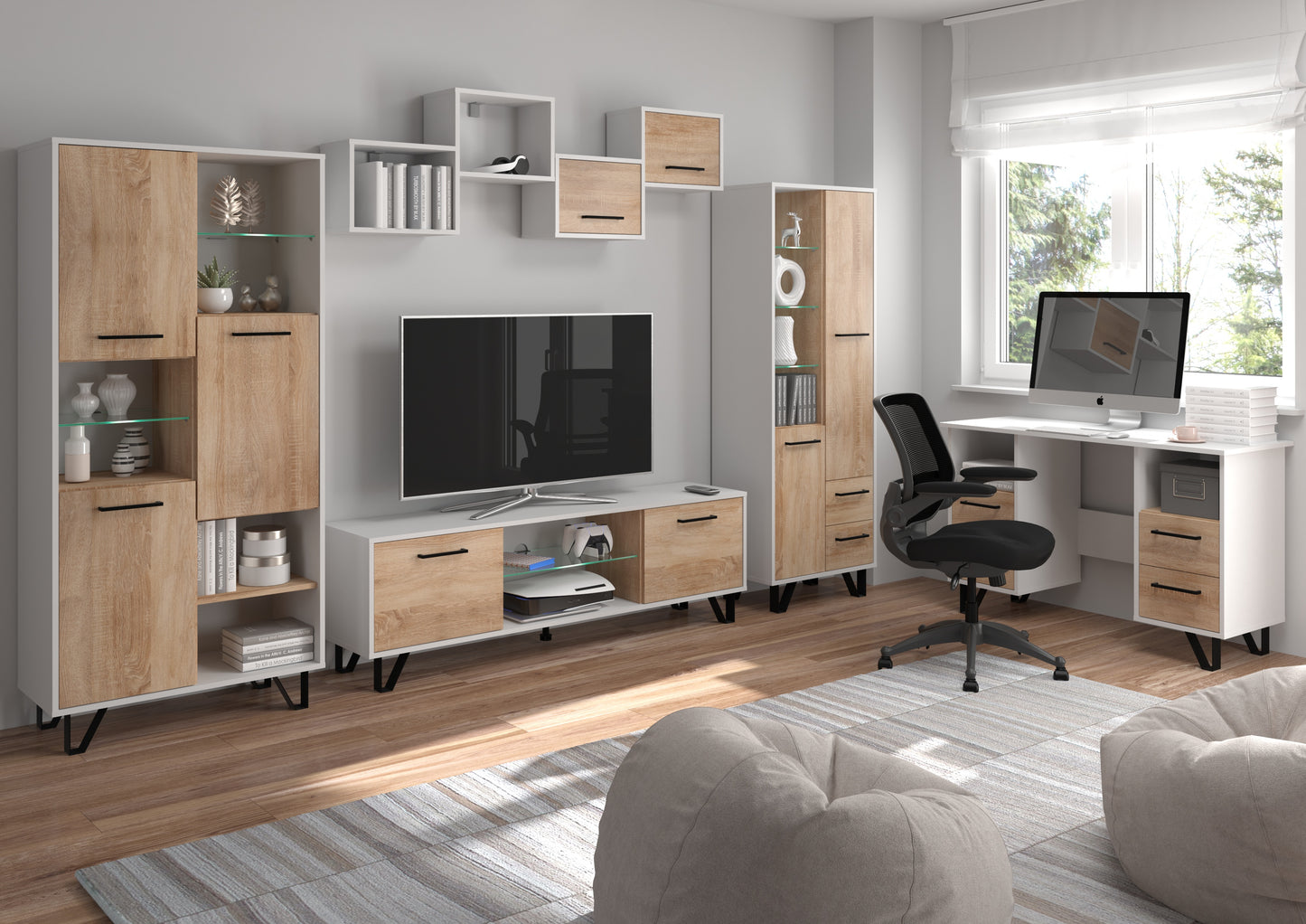 Svetainės baldų kolekcija BOSS