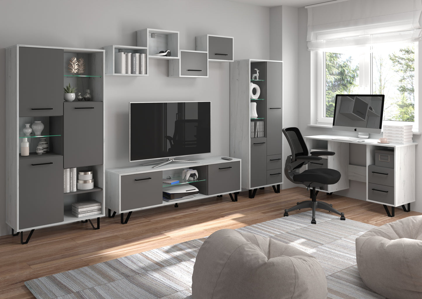 Svetainės baldų kolekcija BOSS