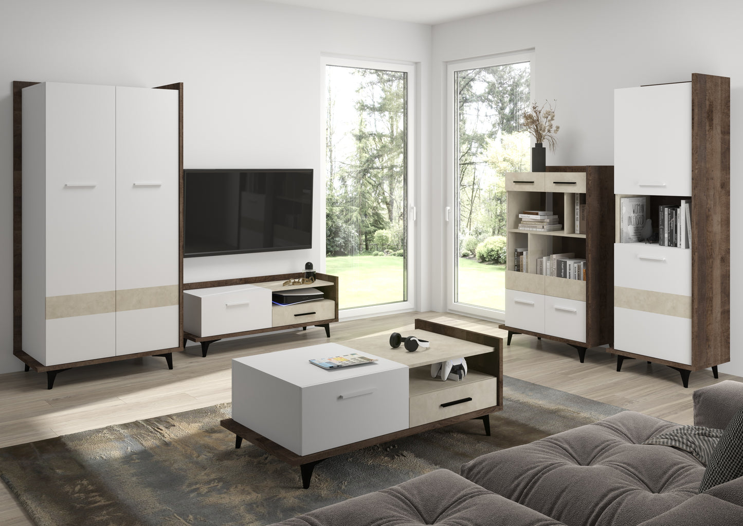 Svetainės baldų kolekcija BOX