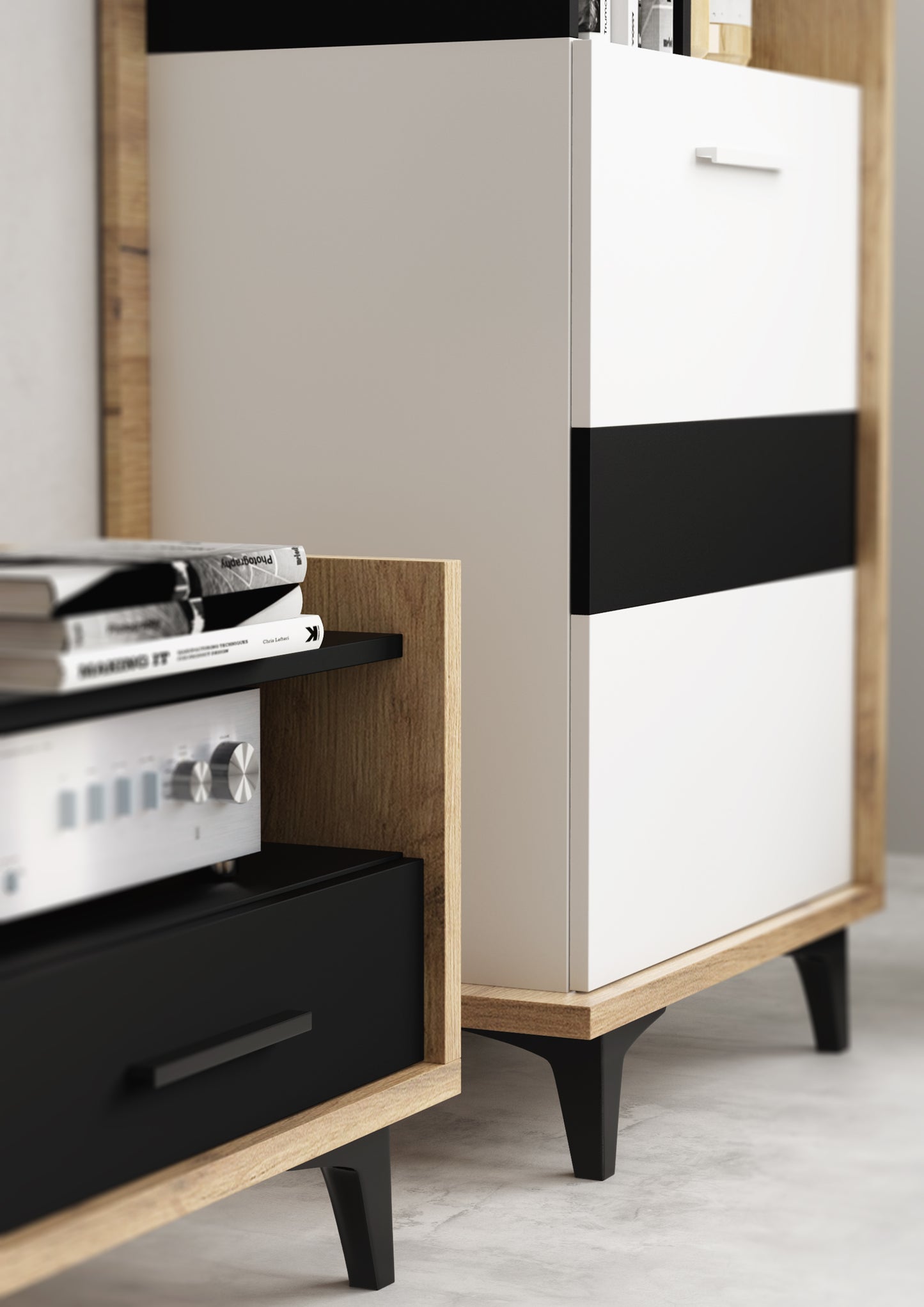 Svetainės baldų kolekcija BOX