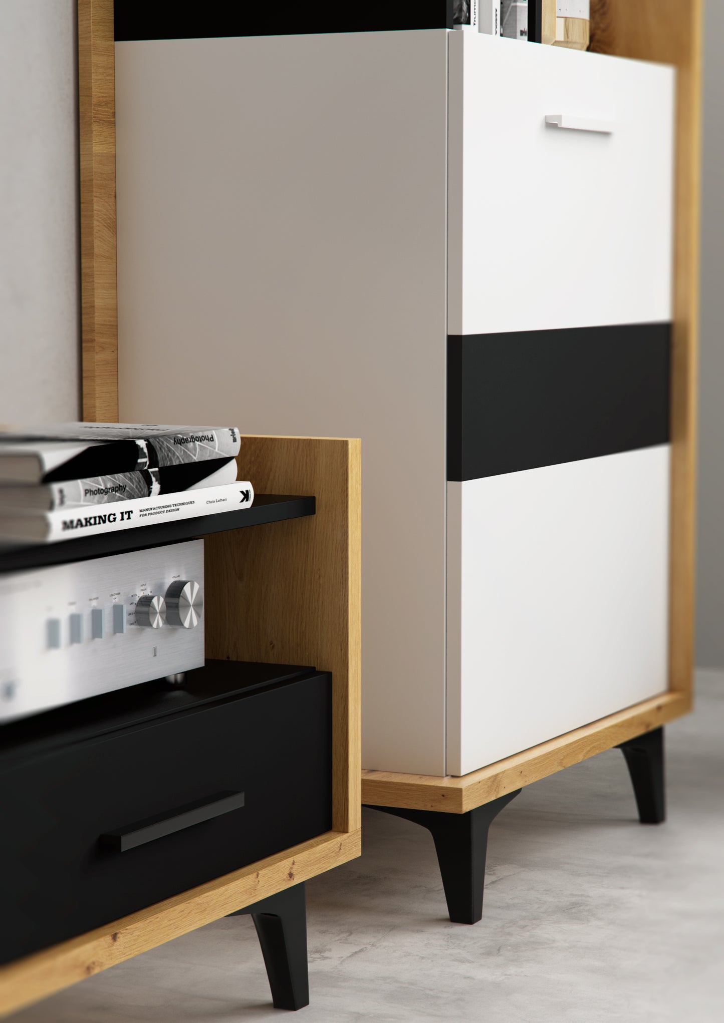 Svetainės baldų kolekcija BOX