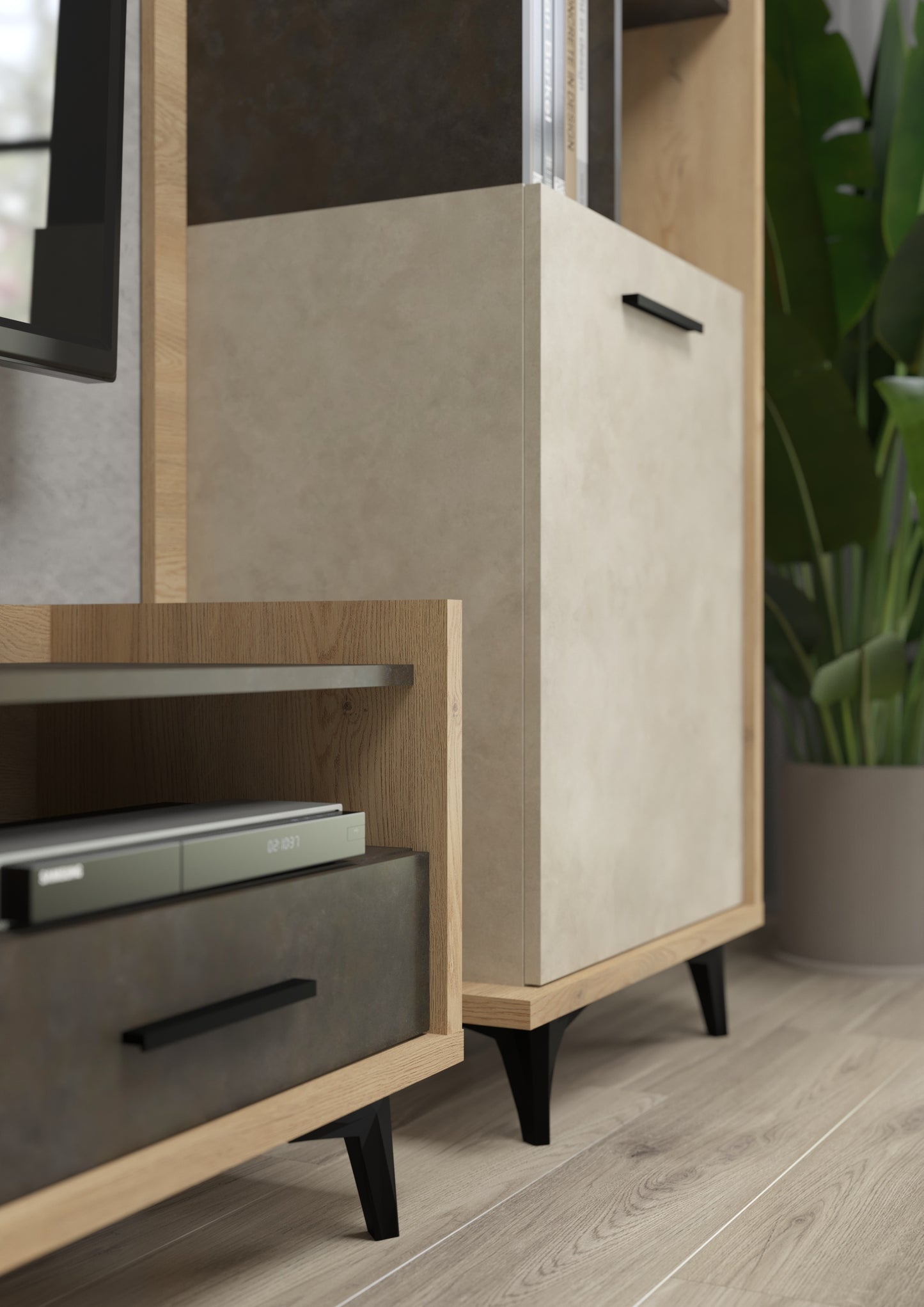 Svetainės baldų kolekcija BOX