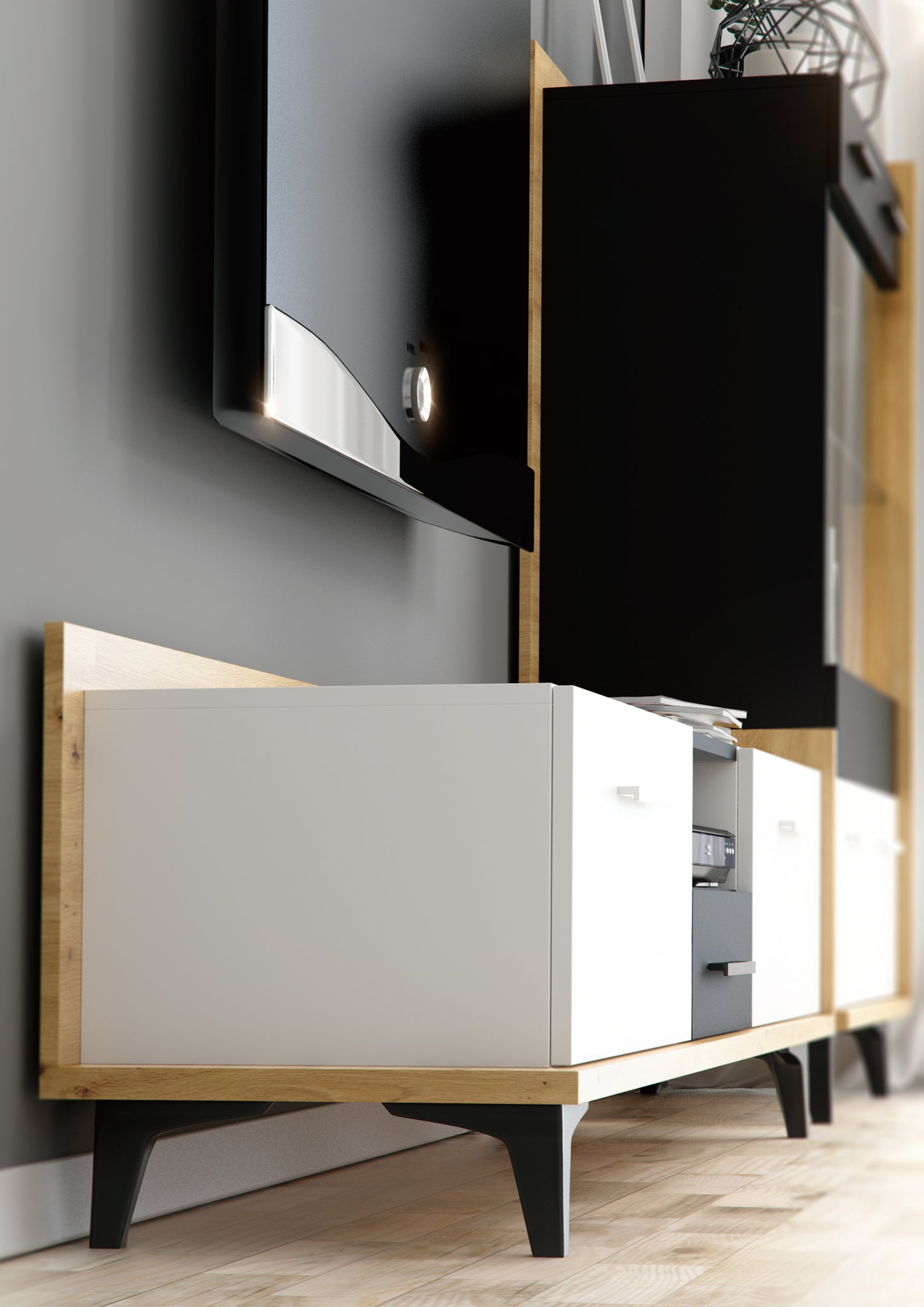 Svetainės baldų kolekcija BOX