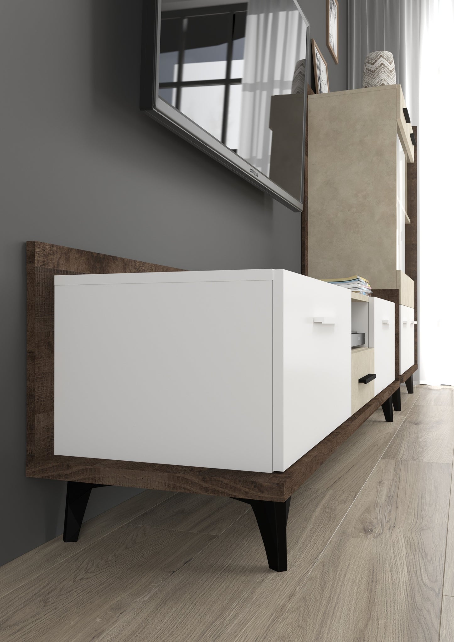 Svetainės baldų kolekcija BOX