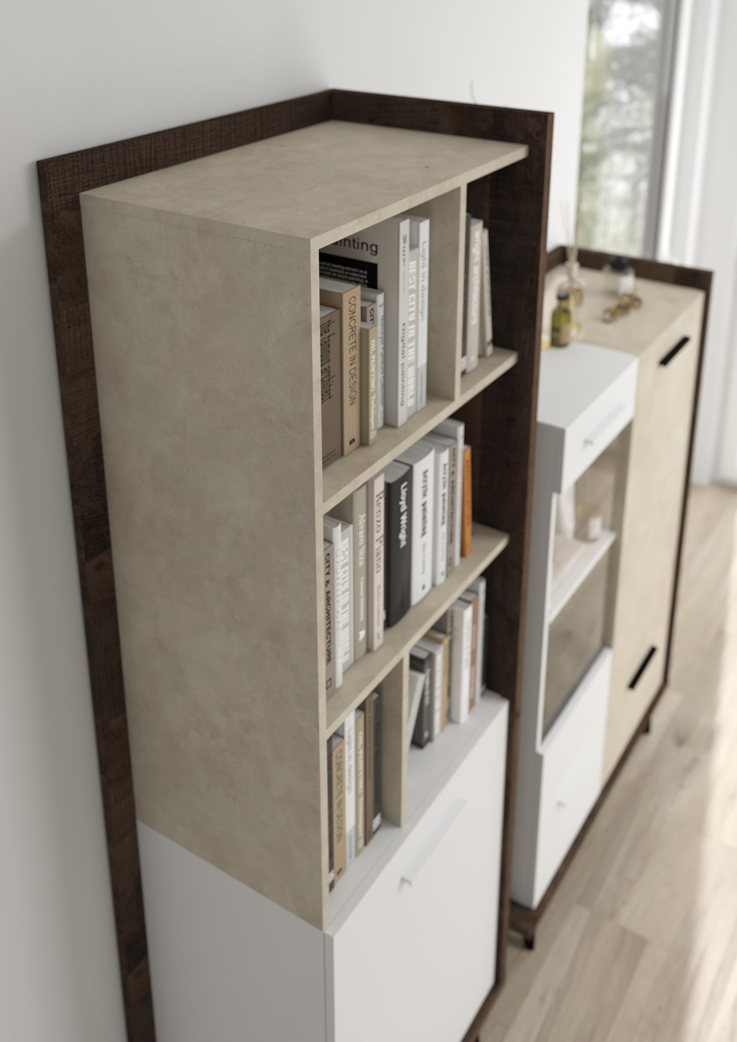 Svetainės baldų kolekcija BOX