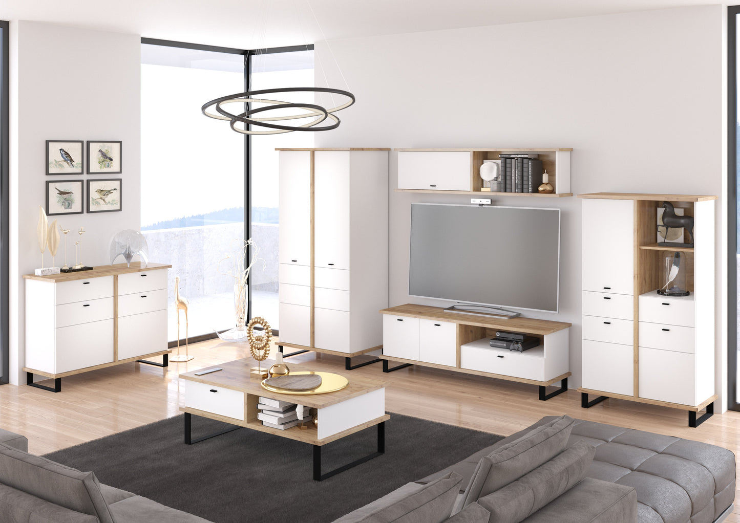 Svetainės baldų kolekcija CROSS