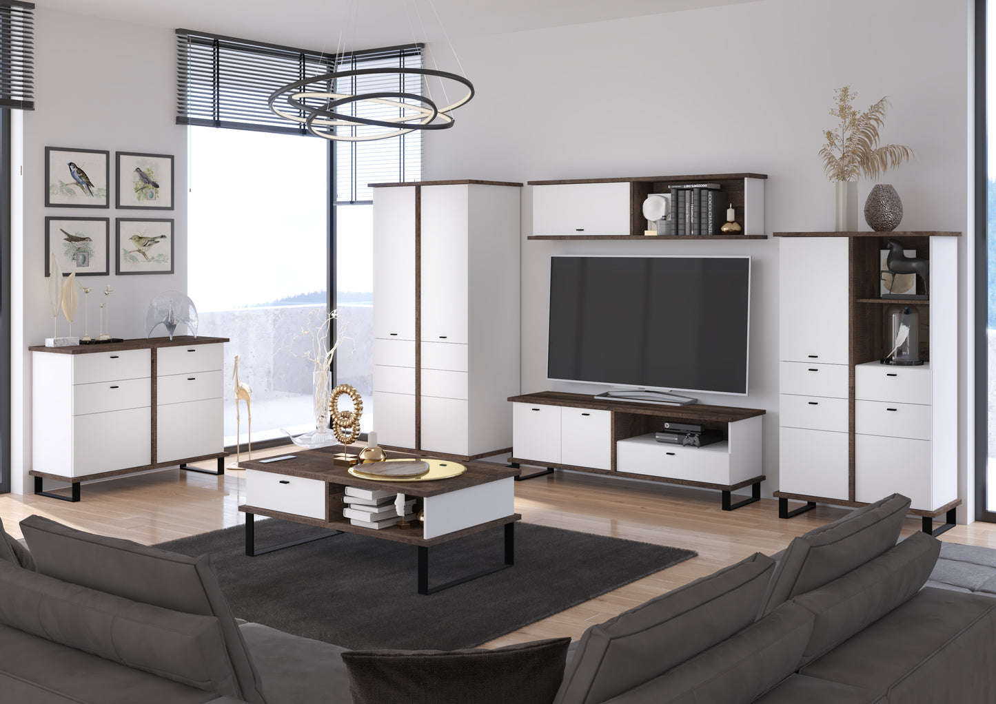 Svetainės baldų kolekcija CROSS