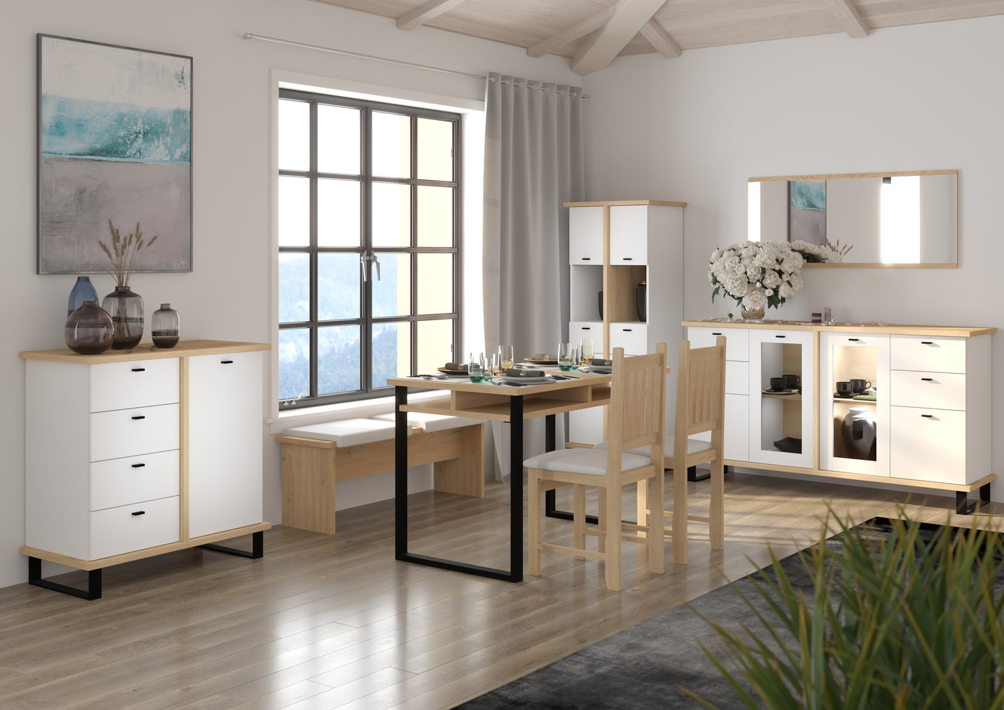 Svetainės baldų kolekcija CROSS