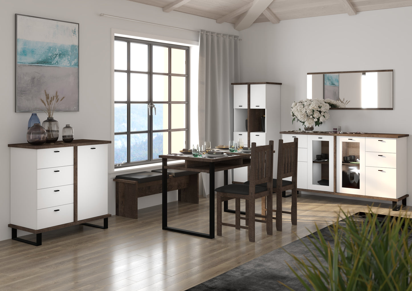 Svetainės baldų kolekcija CROSS