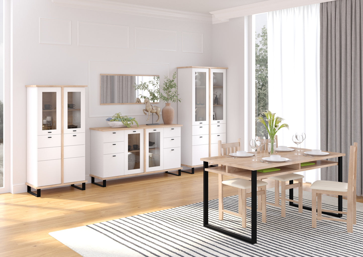 Svetainės baldų kolekcija CROSS