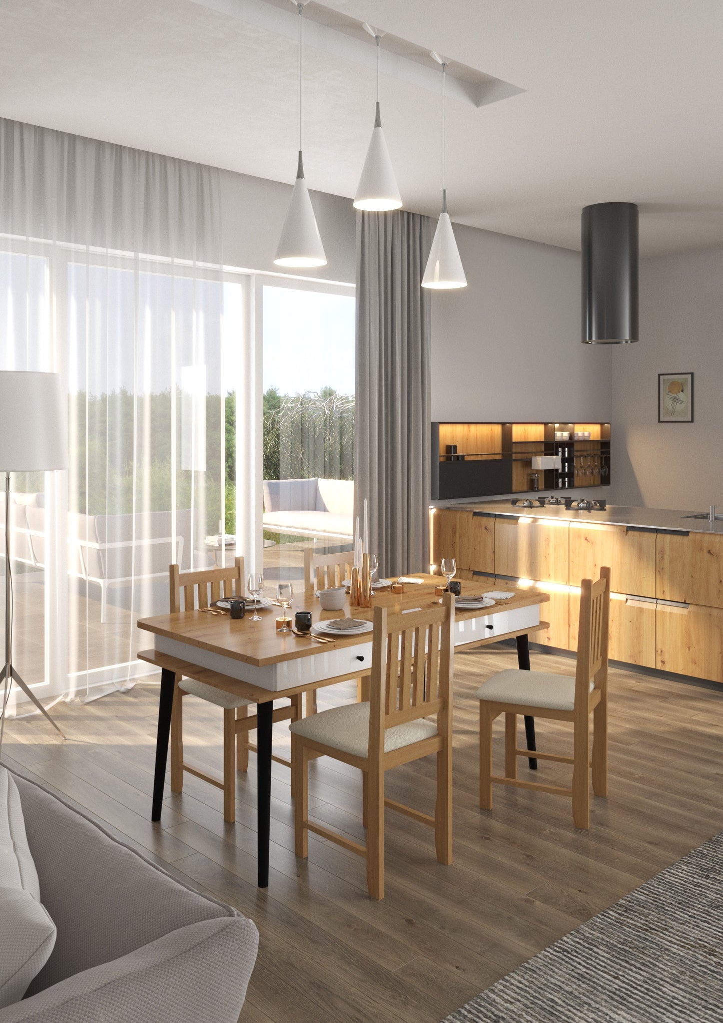 Svetainės baldų kolekcija DOLCE