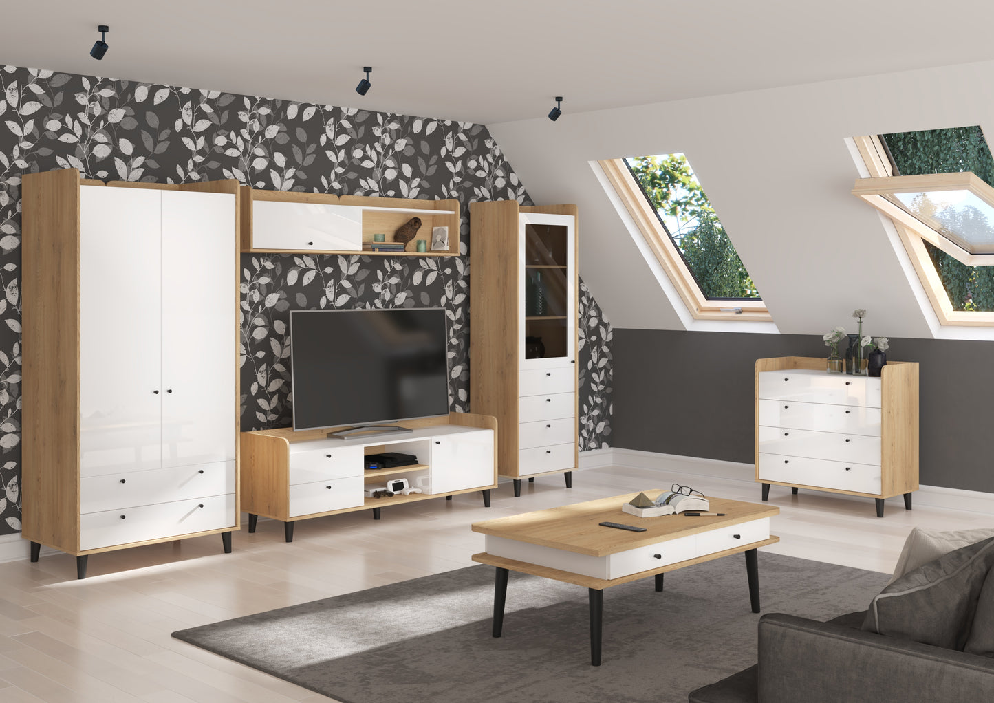 Svetainės baldų kolekcija DOLCE