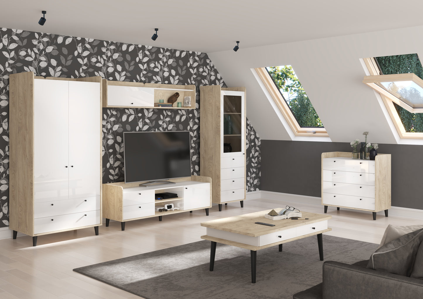 Svetainės baldų kolekcija DOLCE