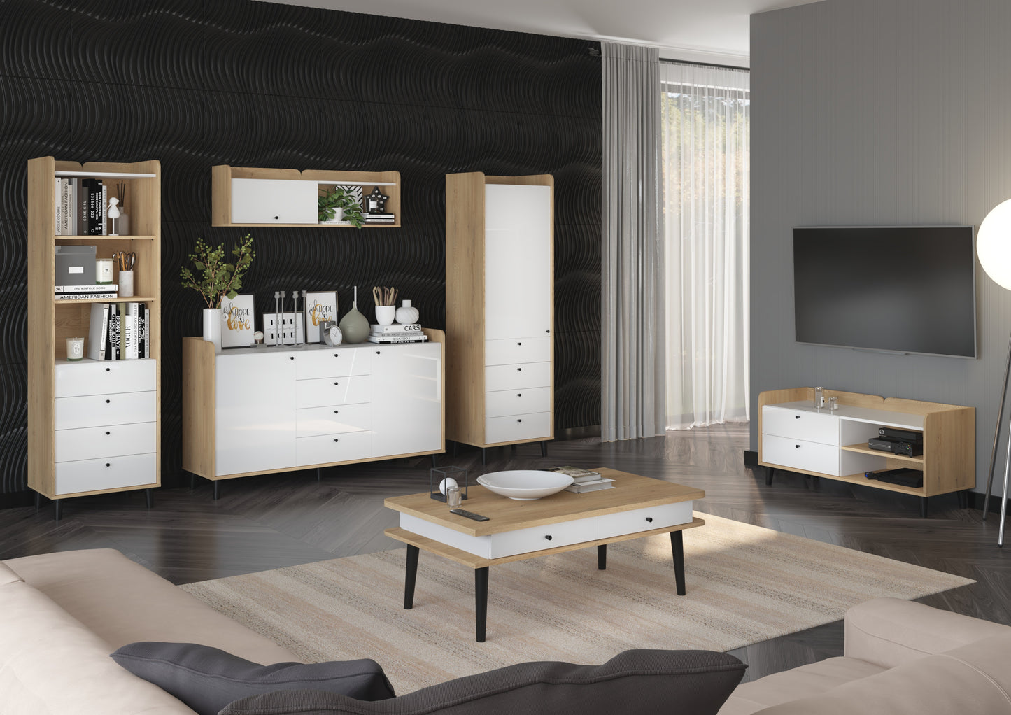 Svetainės baldų kolekcija DOLCE