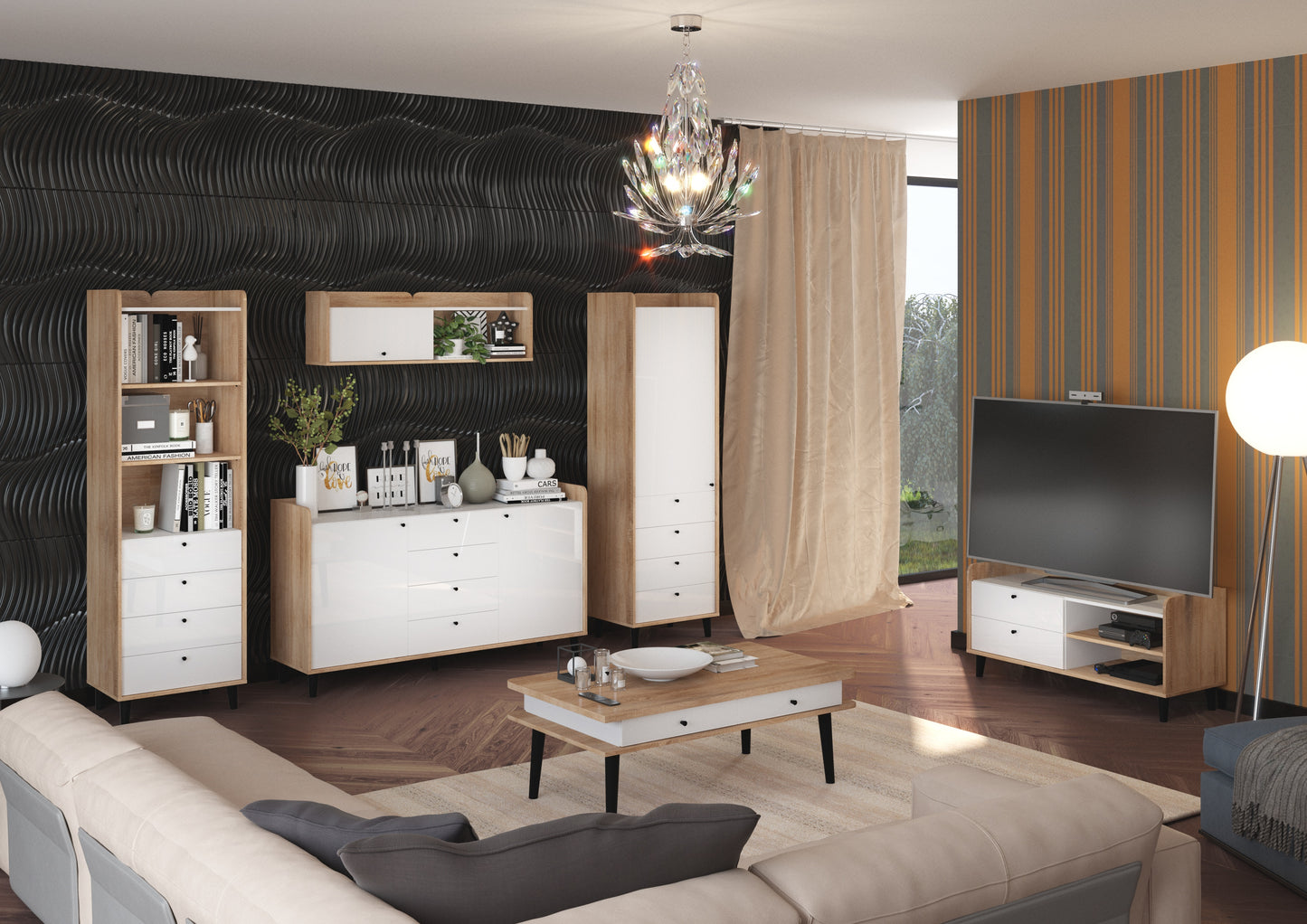 Svetainės baldų kolekcija DOLCE