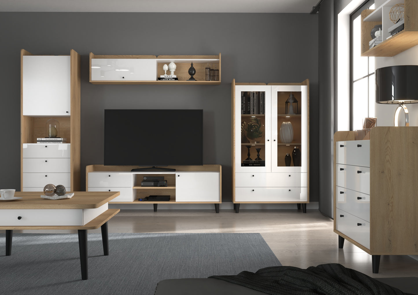 Svetainės baldų kolekcija DOLCE