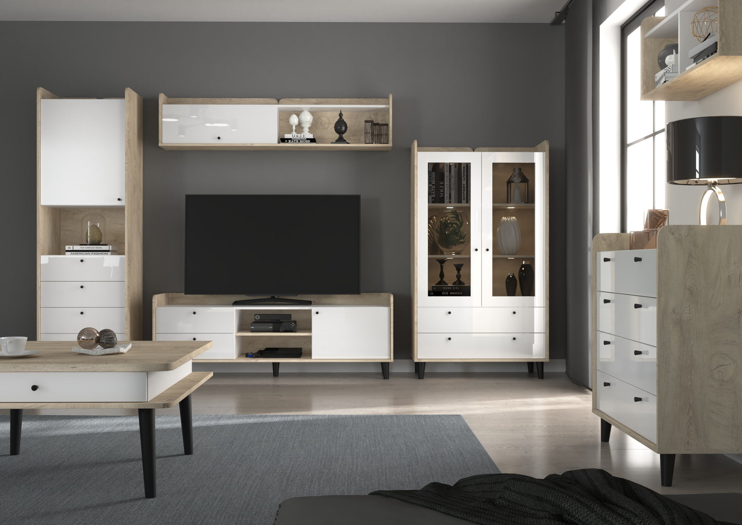 Svetainės baldų kolekcija DOLCE