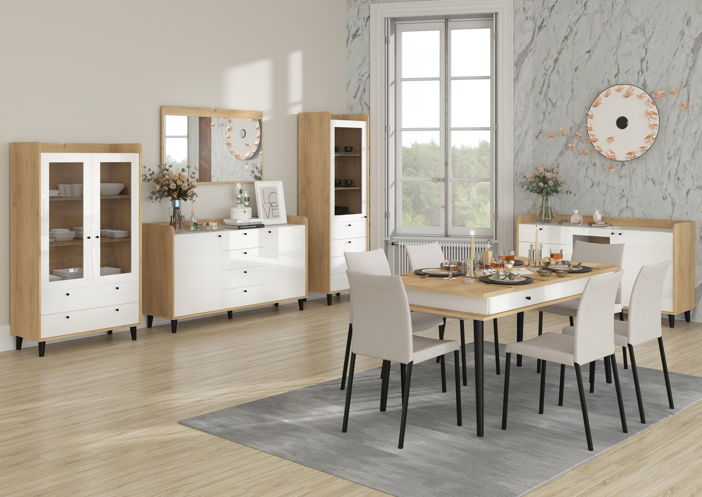 Svetainės baldų kolekcija DOLCE