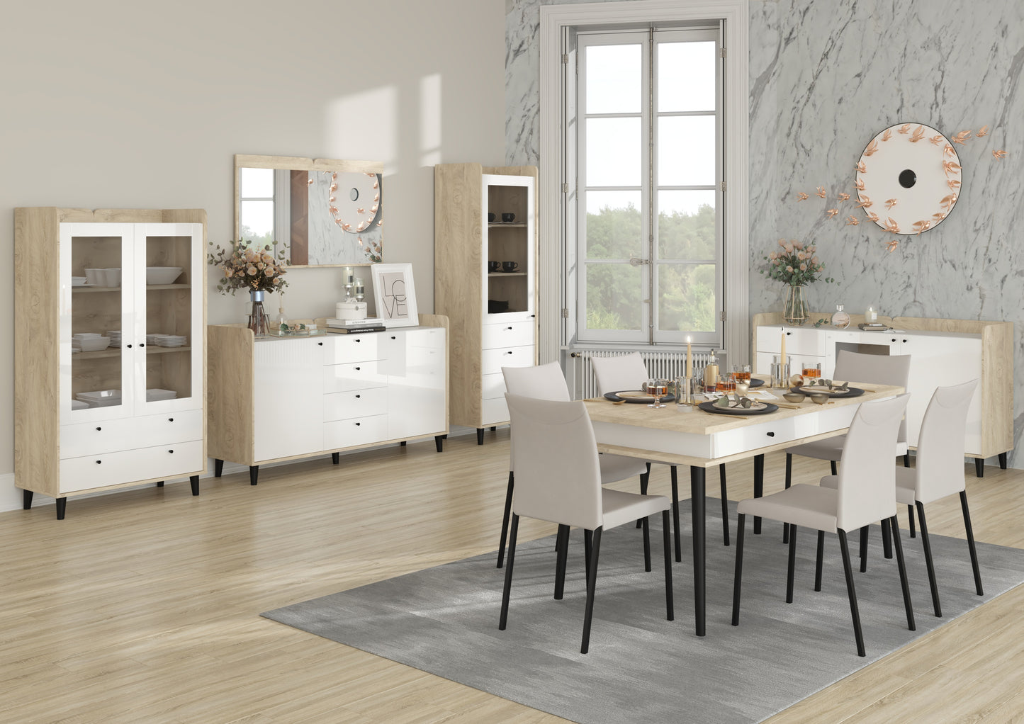 Svetainės baldų kolekcija DOLCE